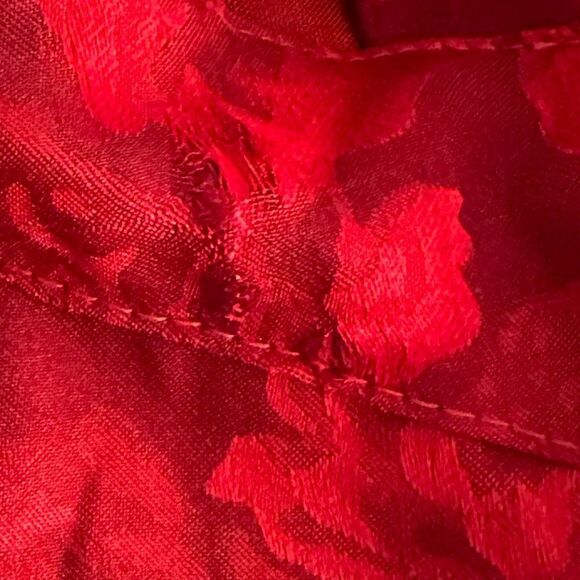 RAHI Flora Cutout Mini Dress Medium Large 
Red Floral Long Sleeves - Picture 7 of 8